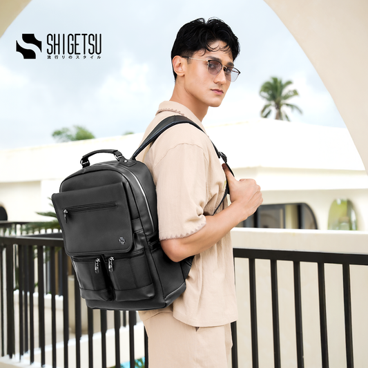 Shigetsu KUROKAWA Leather Backpack for Men
