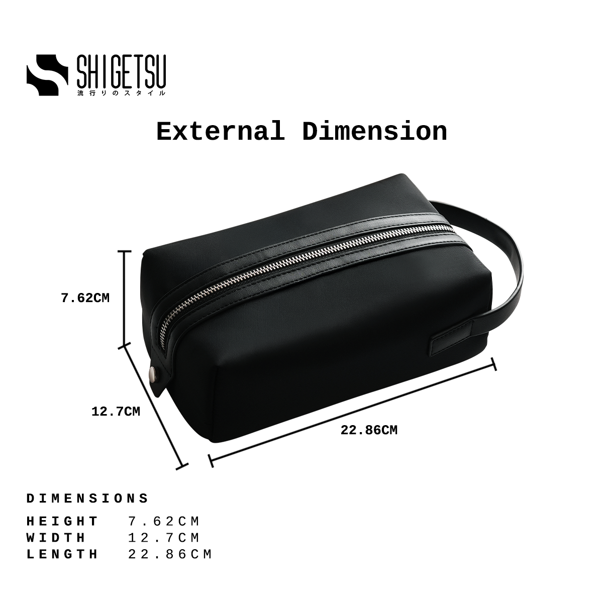 Shigetsu ASAGO Nyluxe Organizer Travel Pouch Bag