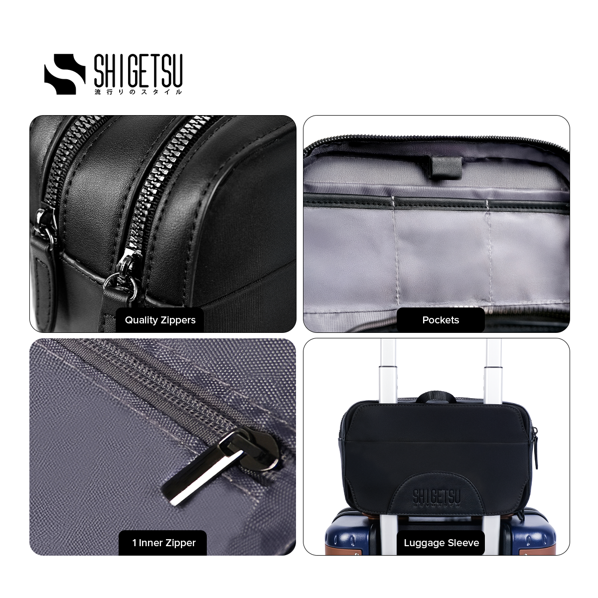 Shigetsu HIRAKATA Organizer Travel For men
