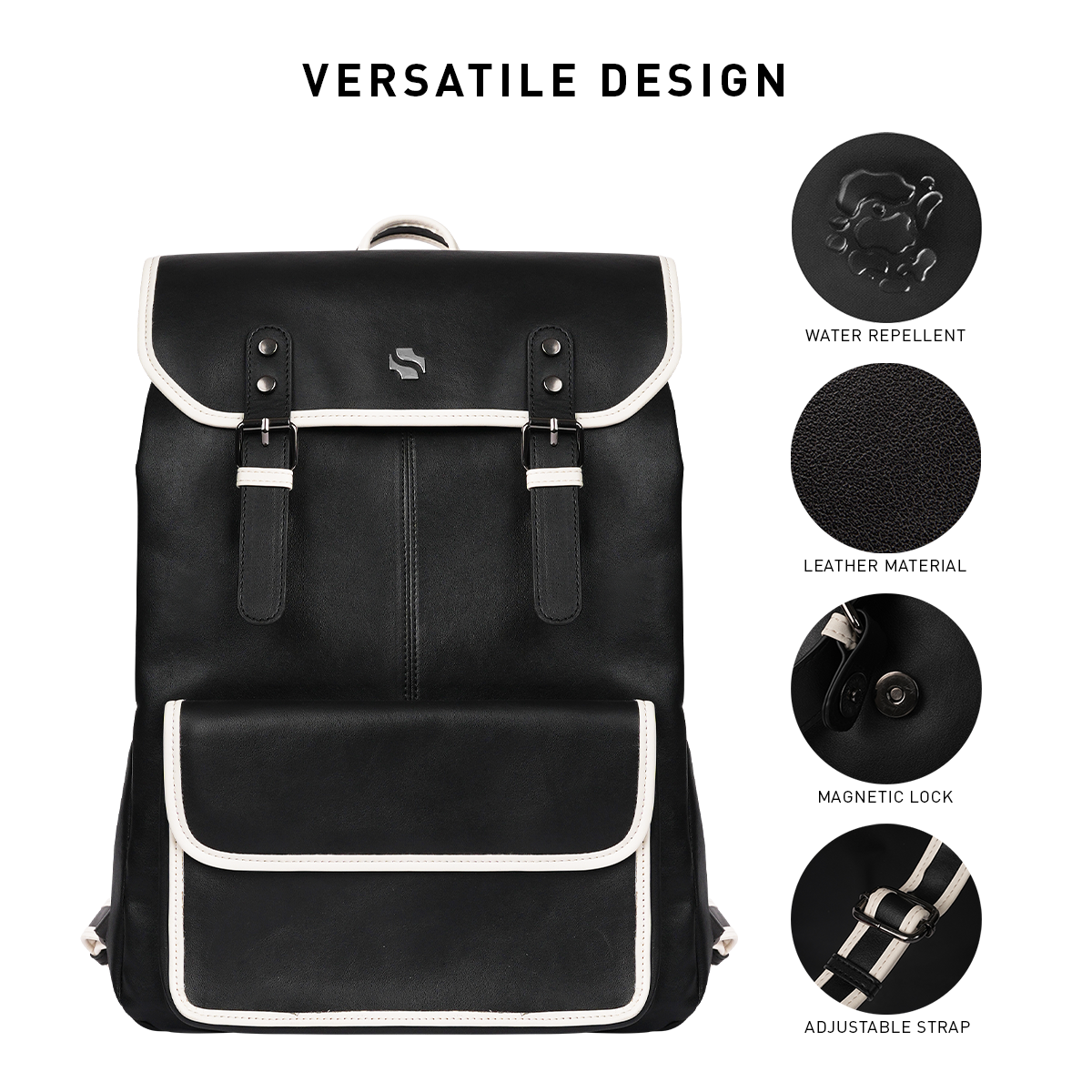 Shigetsu HOKKAIDO Block white Backpack for Men