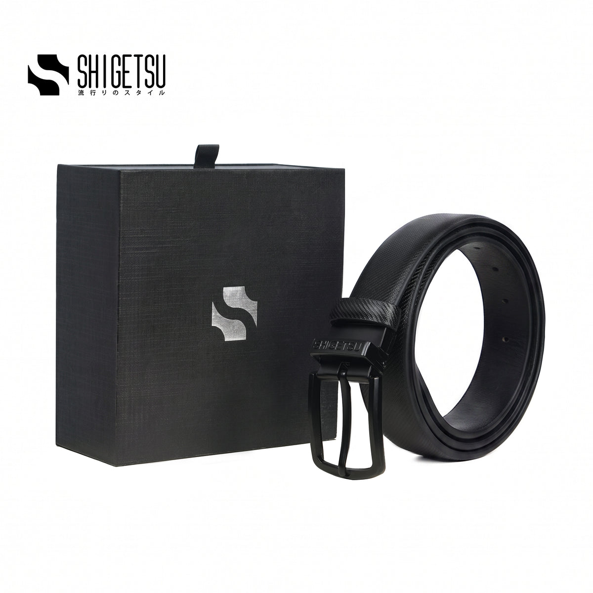 Shigetsu TAMANO Reversible Leather Belt for Men