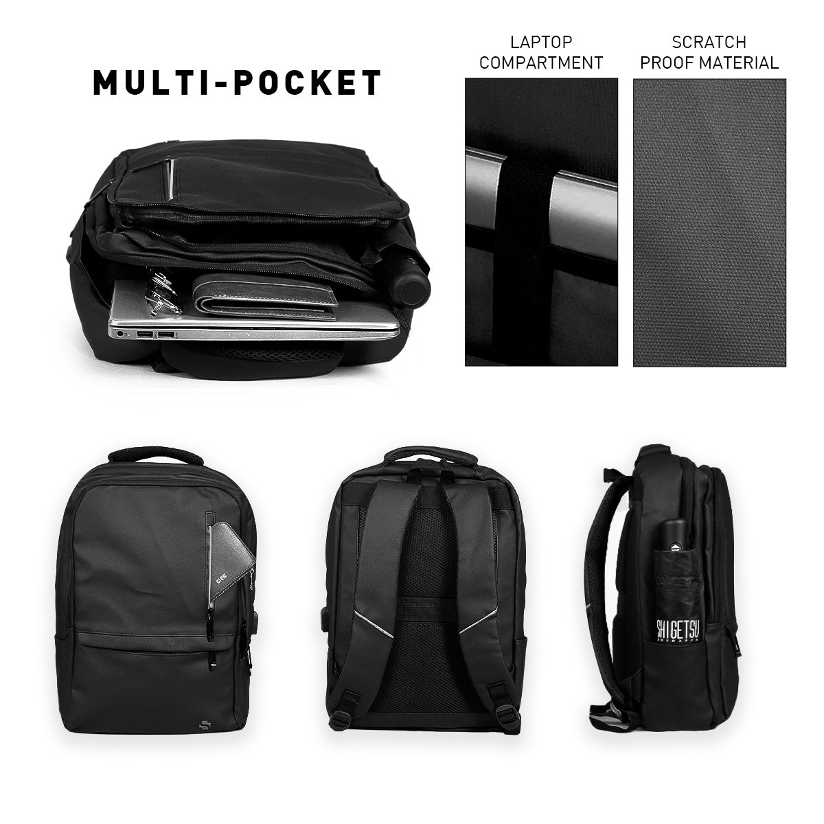 Shigetsu Pro ANJO Nylon Backpack Laptop Bag