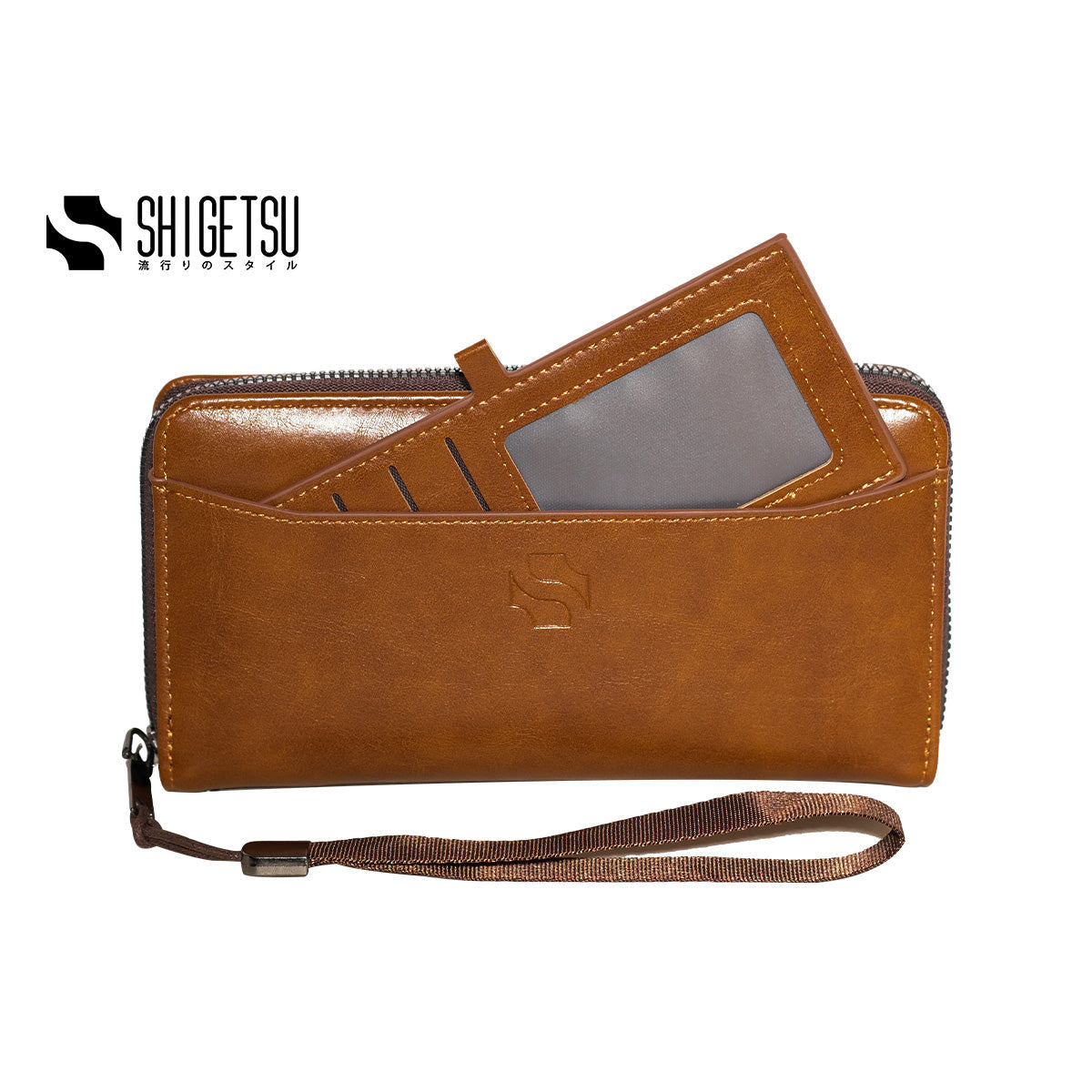 Shigetsu Ome Leather Wallet For Men Long Wallet