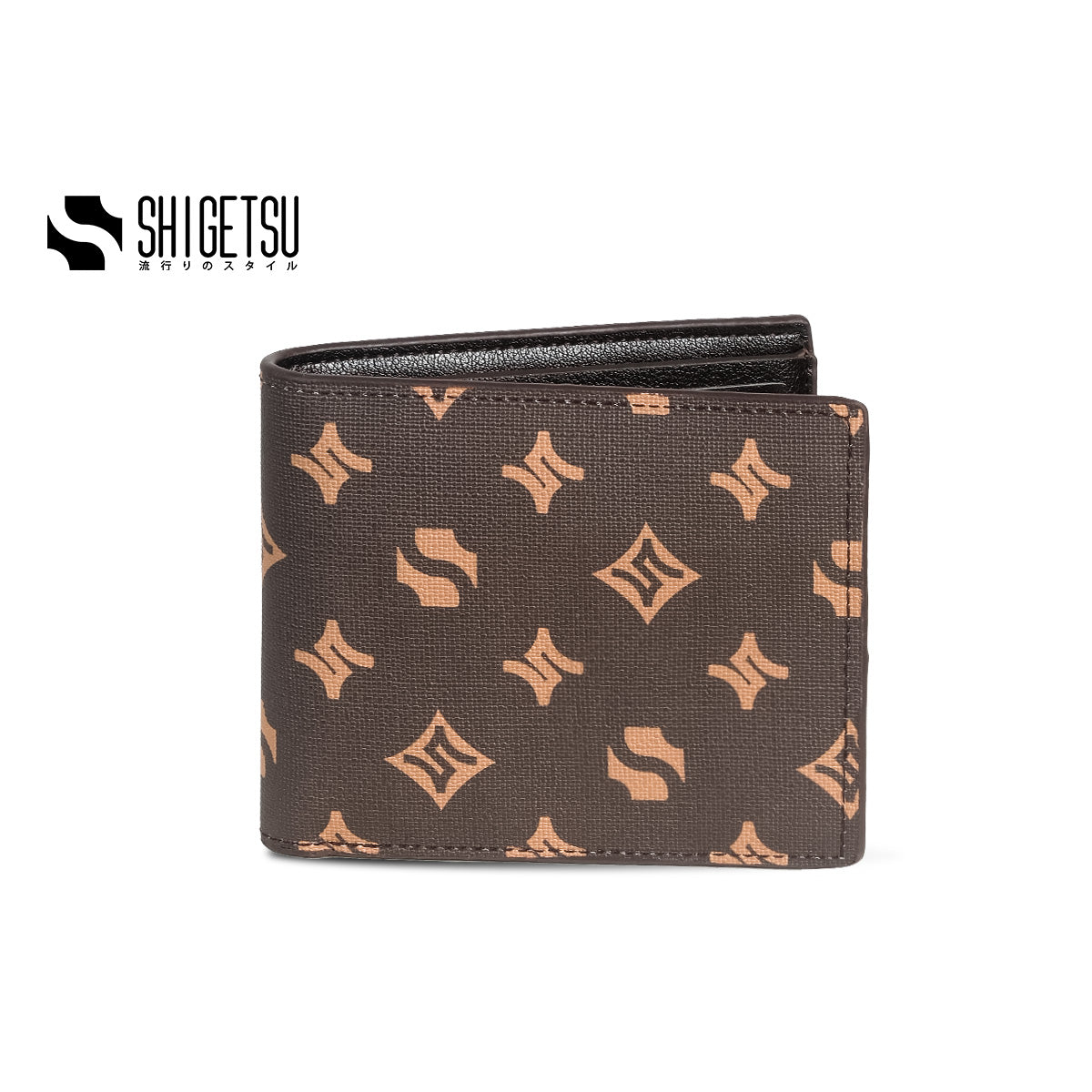 Shigetsu Signature SENNAN Monogram Leather Wallet for men