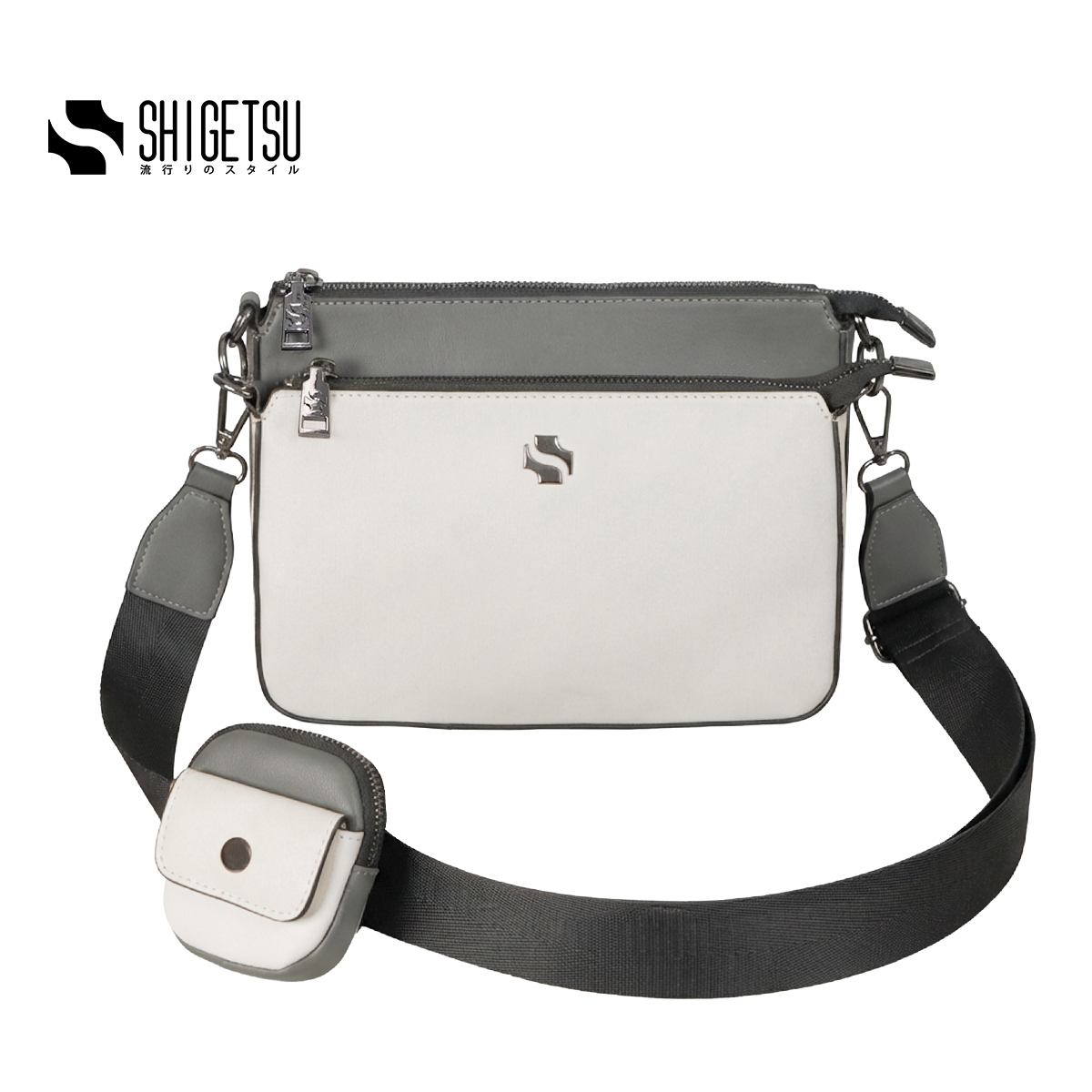 Shigetsu Signature SUITA Monogram Sling Bag 3 in 1 sling bag