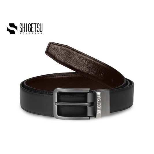 Shigetsu TENRI Reversible Leather Belt for Men