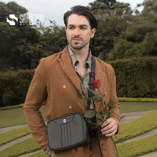 Shigetsu YUME Leather Sling Bag For Men