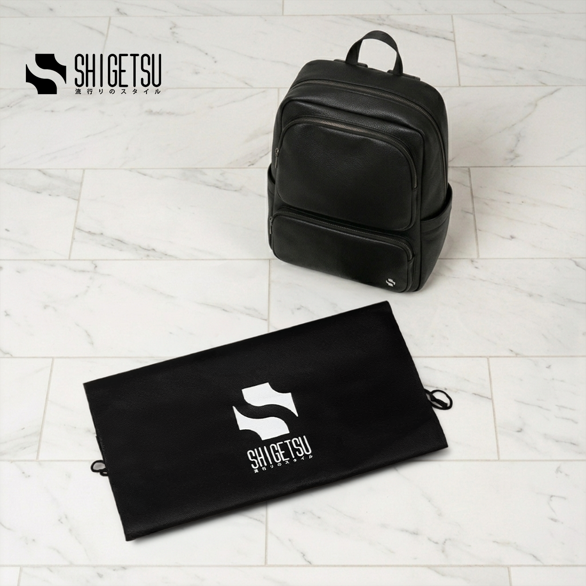 Shigetsu YATSUGA Leather Backpack Leather Backpack for School Bag Office Bag Casual Mens Bagpack