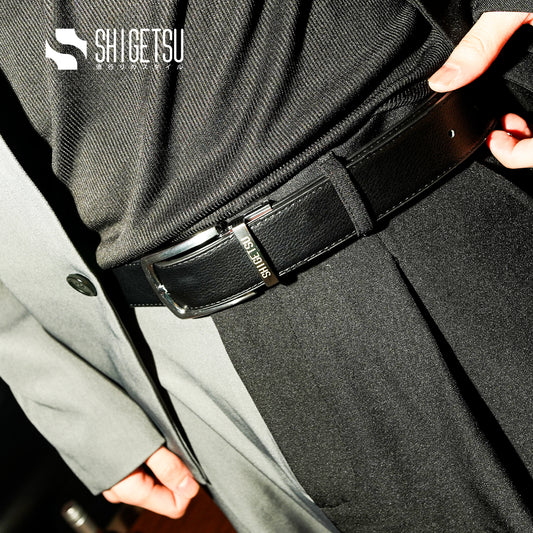 Shigetsu ASAKUCHI Reversible Leather Belt for Men