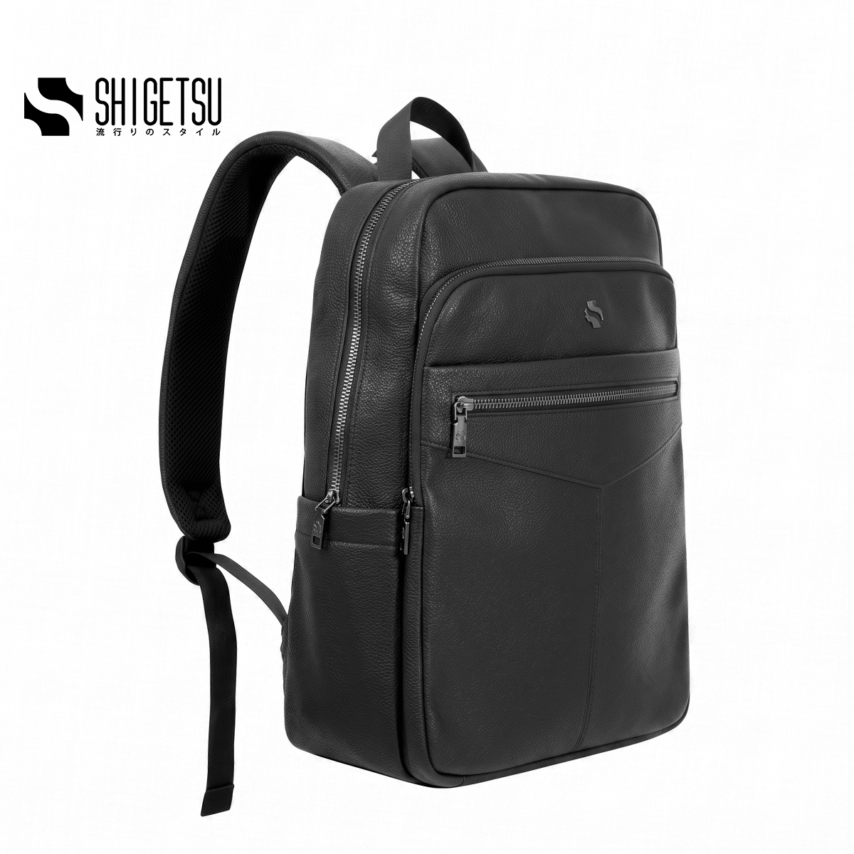 Shigetsu AOYAMA Leather Backpack Leather Backpack for School Bag Office Bag Casual  Mens Bagpack