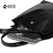 Load image into Gallery viewer, KITAIBARAKI Leather Tote Bag for School Men