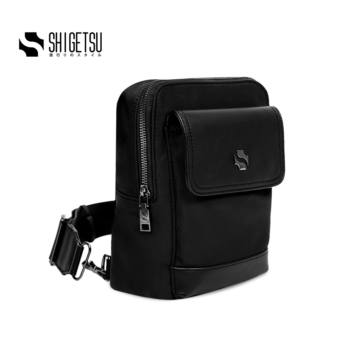 Shigetsu KOSHIGAYA Leather Shoulder Bag  For Men