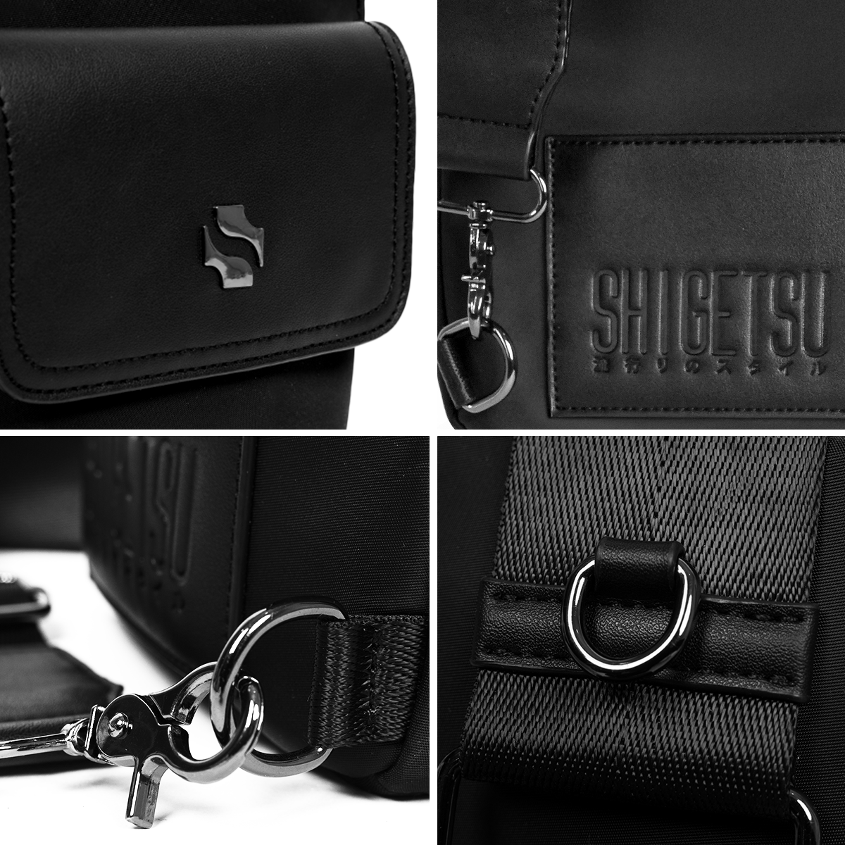 Shigetsu KOSHIGAYA Leather Shoulder Bag  For Men