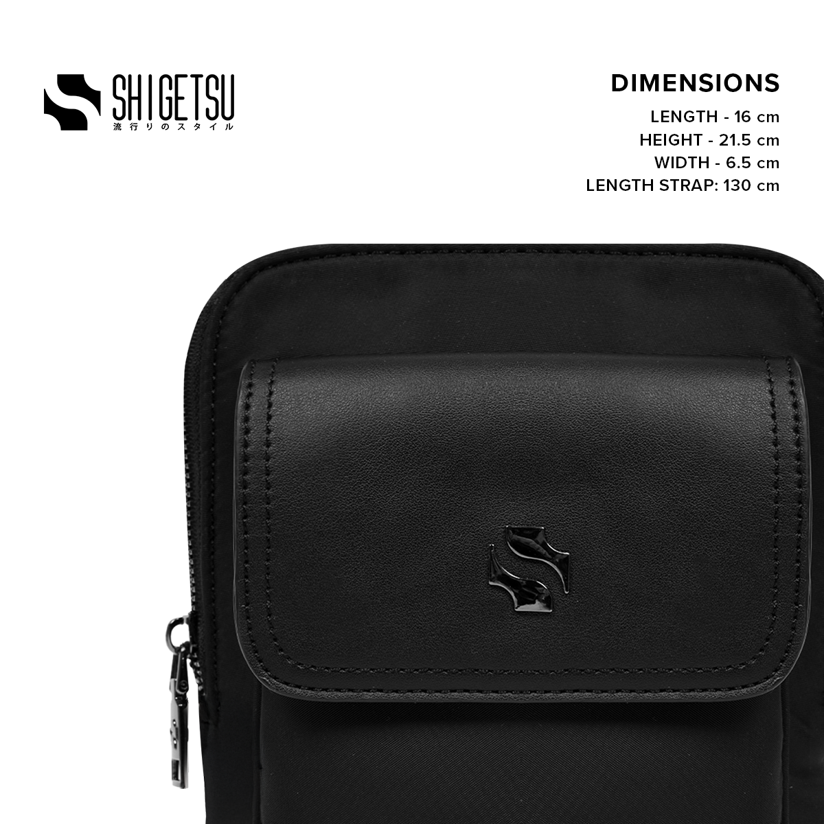 Shigetsu KOSHIGAYA Leather Shoulder Bag  For Men