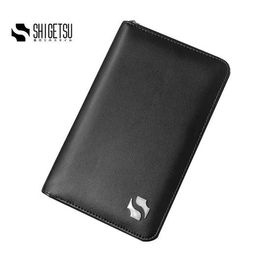 Shigetsu KURASHIKI Leather Passport Holder Travel Organizer Card Wallet