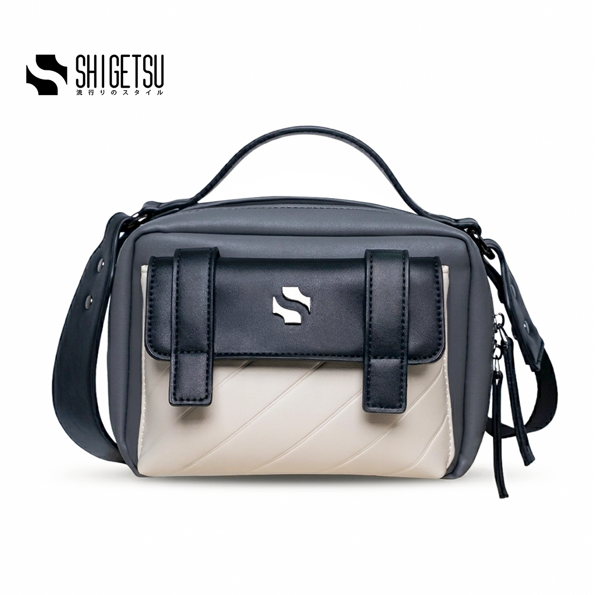 Shigetsu KUMAGAYA Grey Bag Leather Sling Bag
