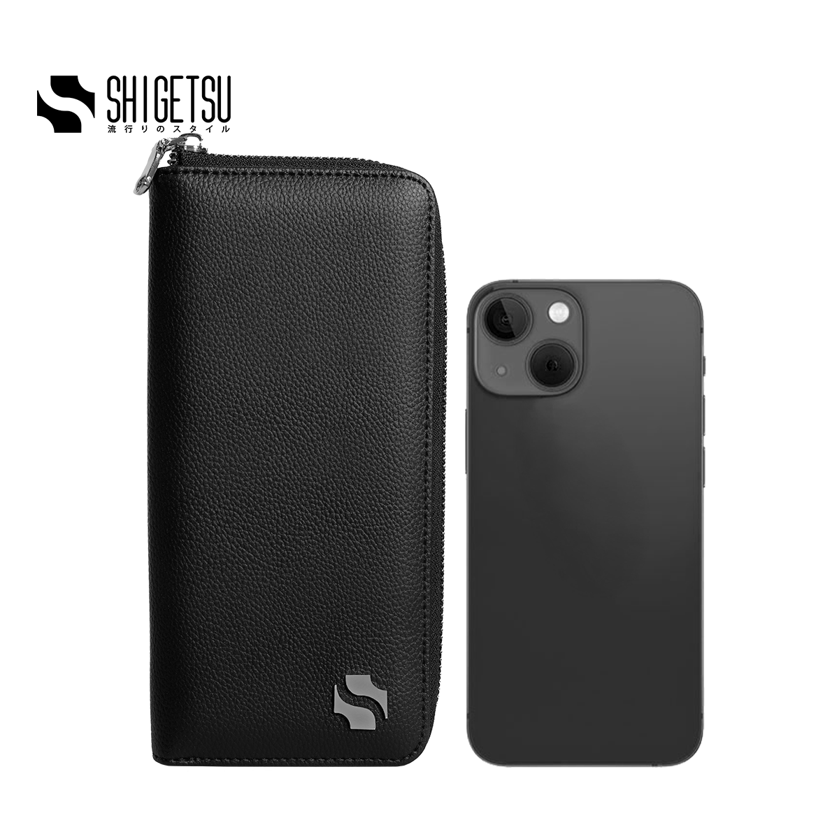 Shigetsu KUROBE Leather Wallet for Men Long Wallet