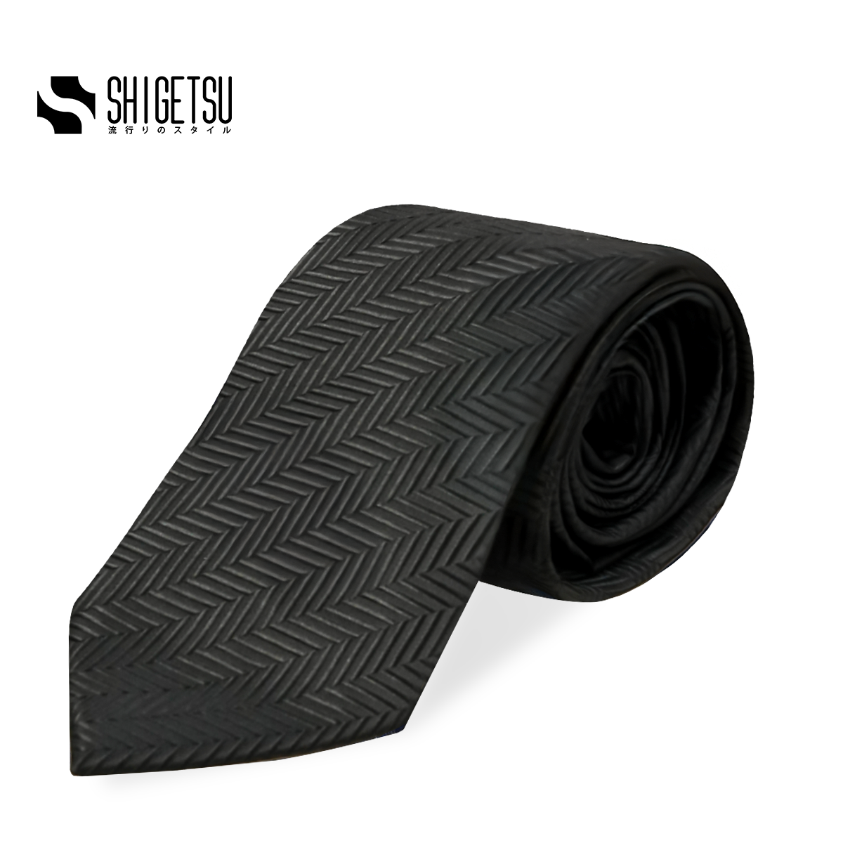 Shigetsu Necktie Collection Mens Blue Necktie Premium Silk Polyester