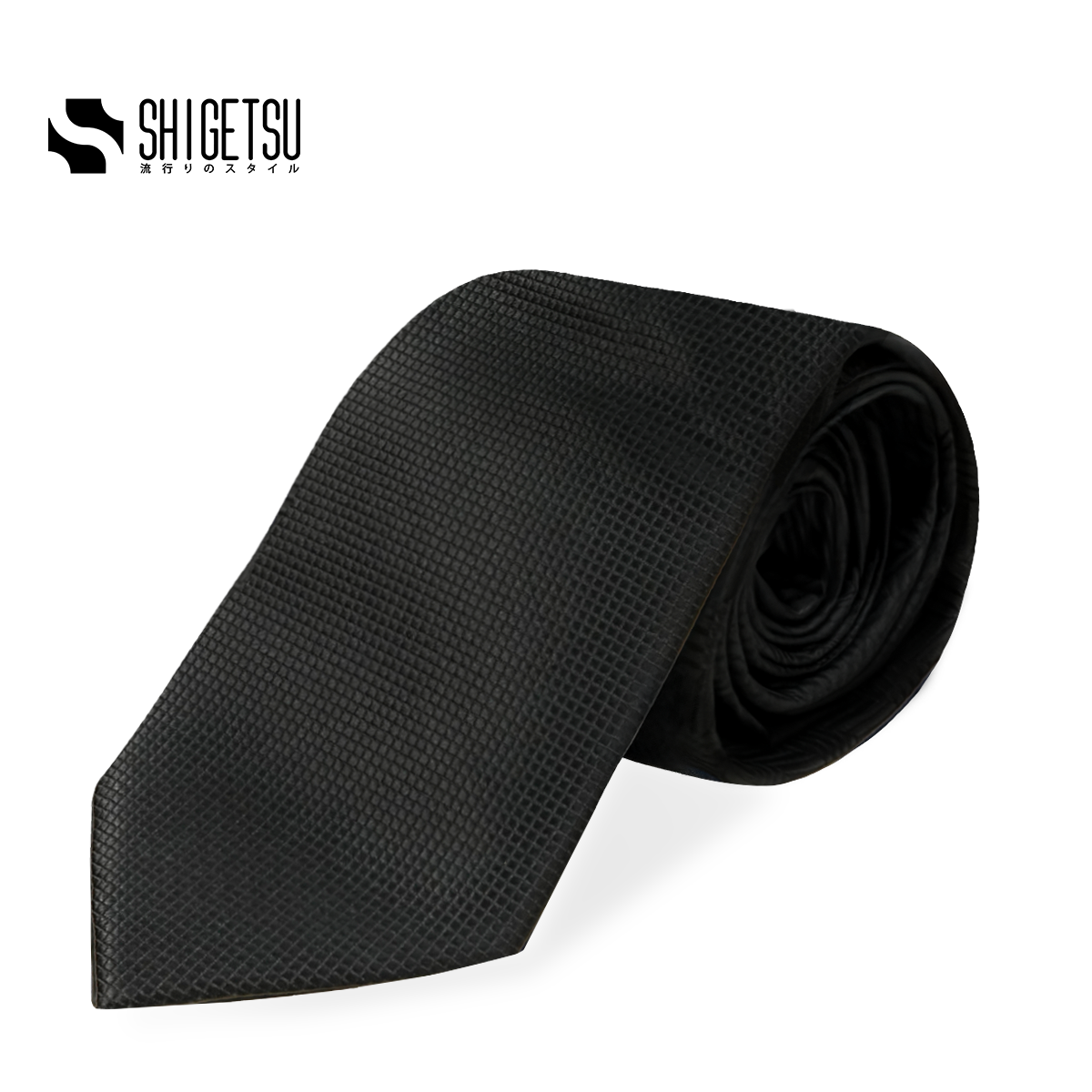 Shigetsu Necktie Collection Mens Blue Necktie Premium Silk Polyester