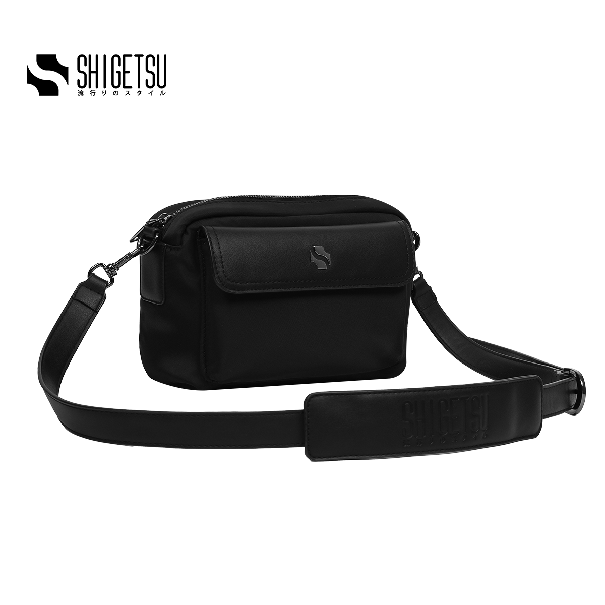 Shigetsu NICHINAN Leather Sling Bag for men