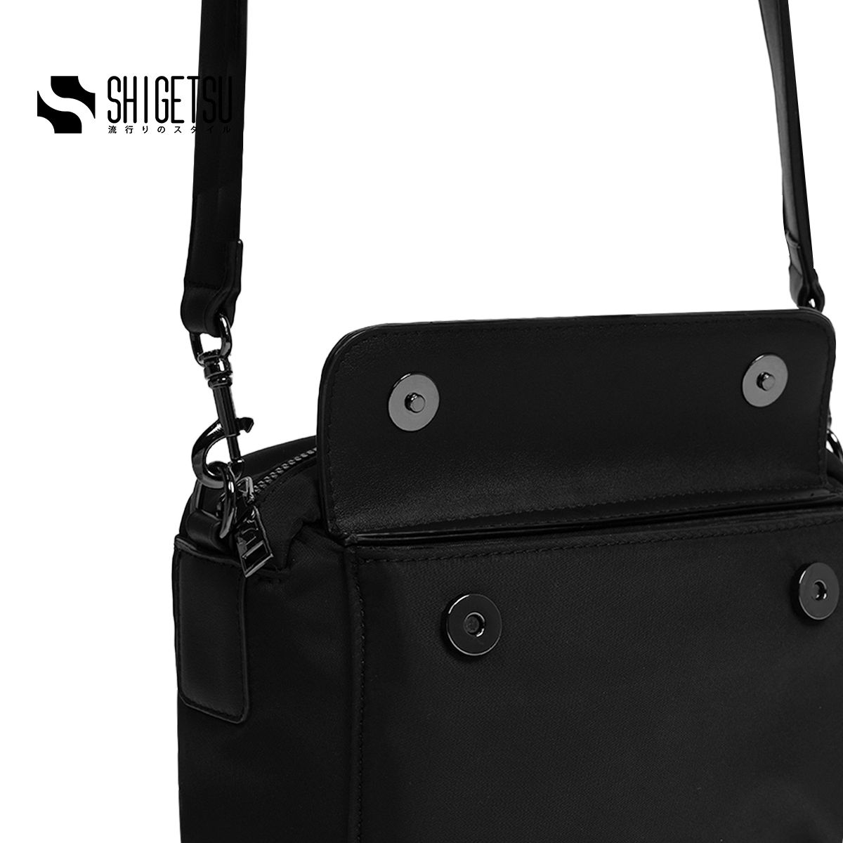 Shigetsu NICHINAN Leather Sling Bag for men