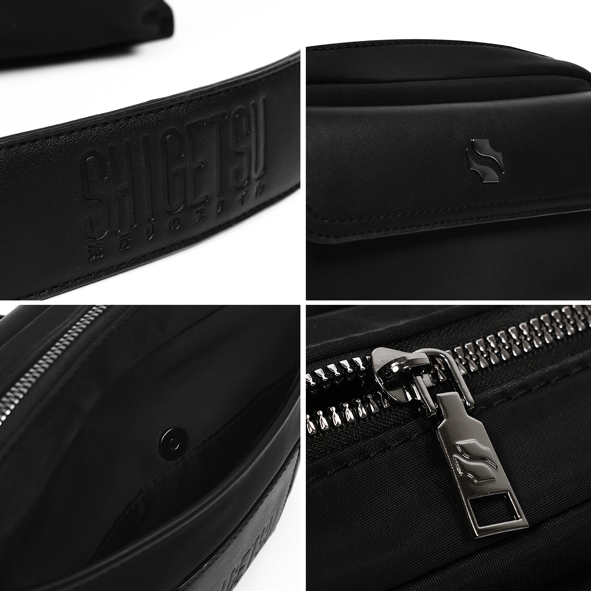 Shigetsu NICHINAN Leather Sling Bag for men