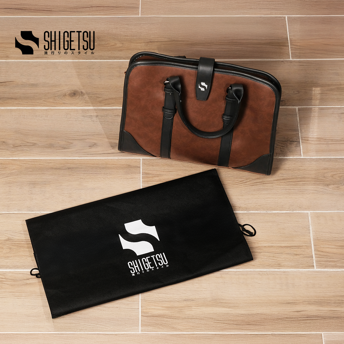 Shigetsu NICHINAN Leather Sling Bag for men