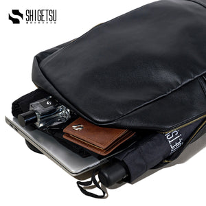 Shigetsu OTARU Leather Backpack  for School Men