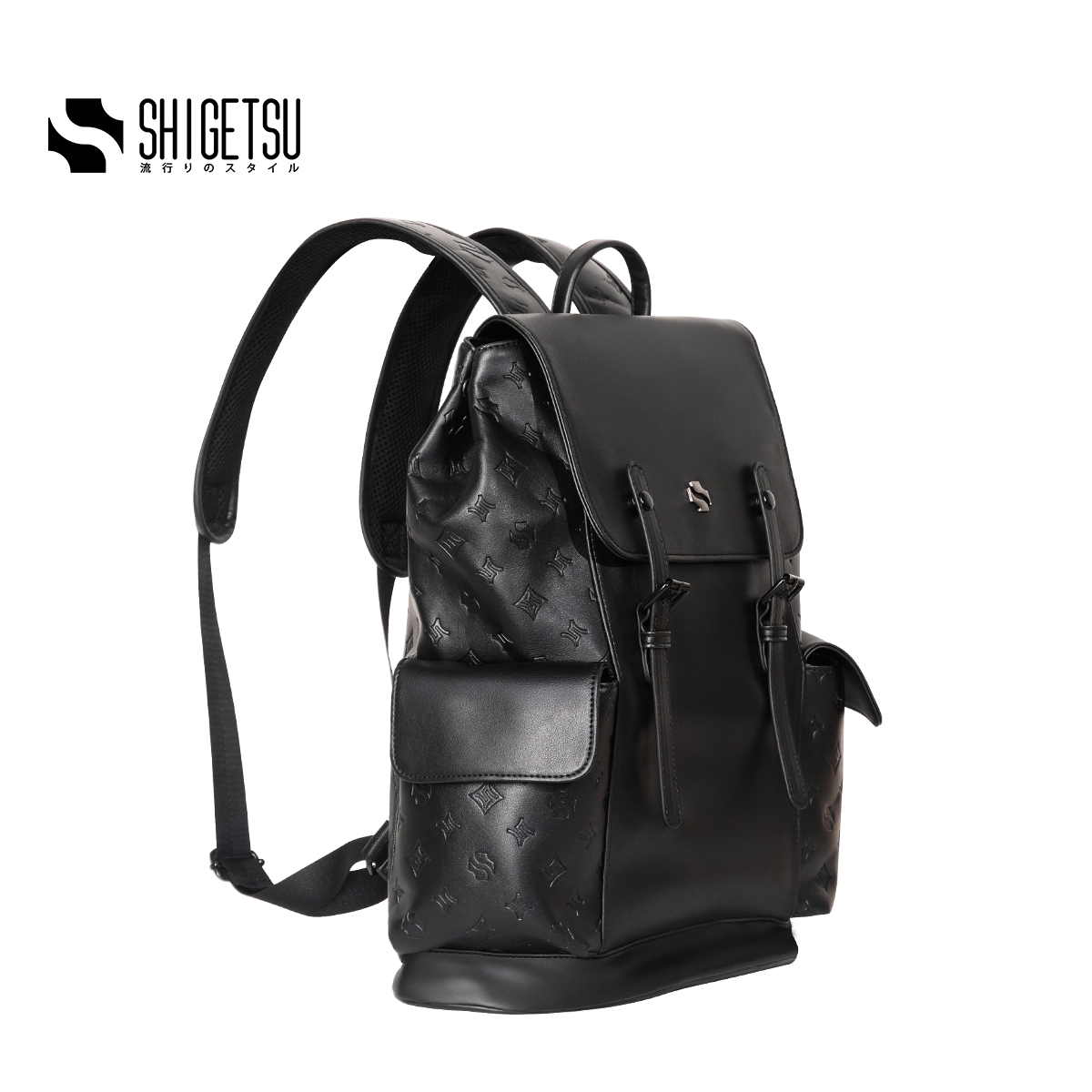 Shigetsu HIMEJI Debossed Backpack for Men