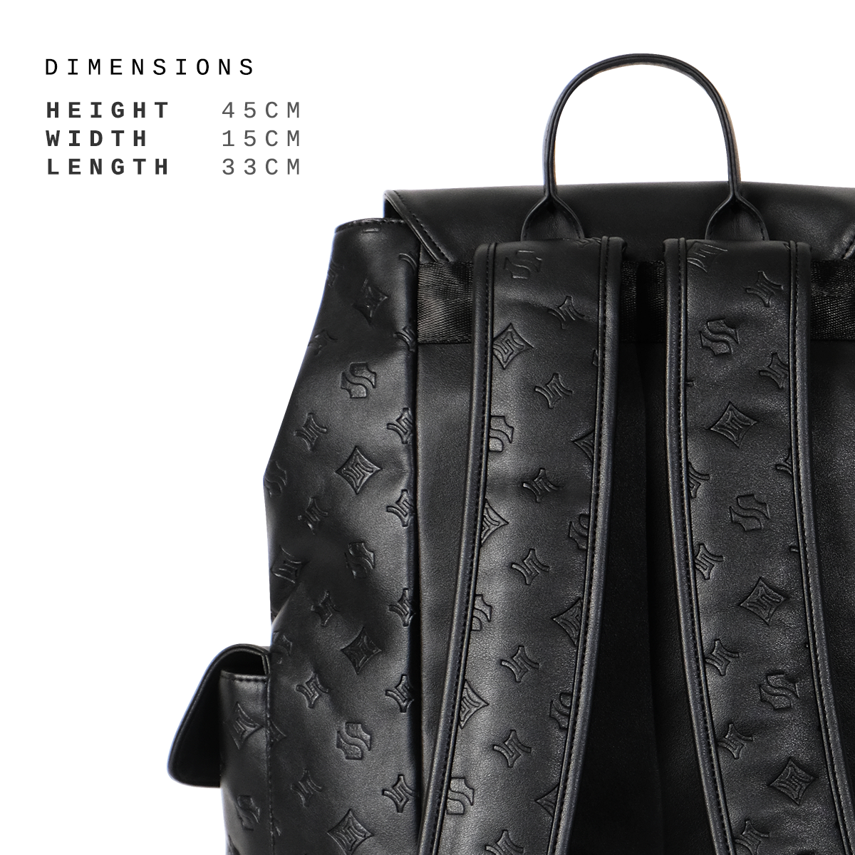 Shigetsu HIMEJI Debossed Backpack for Men