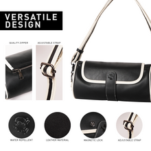 Load image into Gallery viewer, Shigetsu ESASHI Block Bag Leather barrel Sling bag for Men