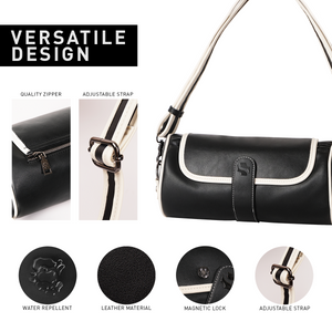 Shigetsu ESASHI Block Bag Leather barrel Sling bag for Men