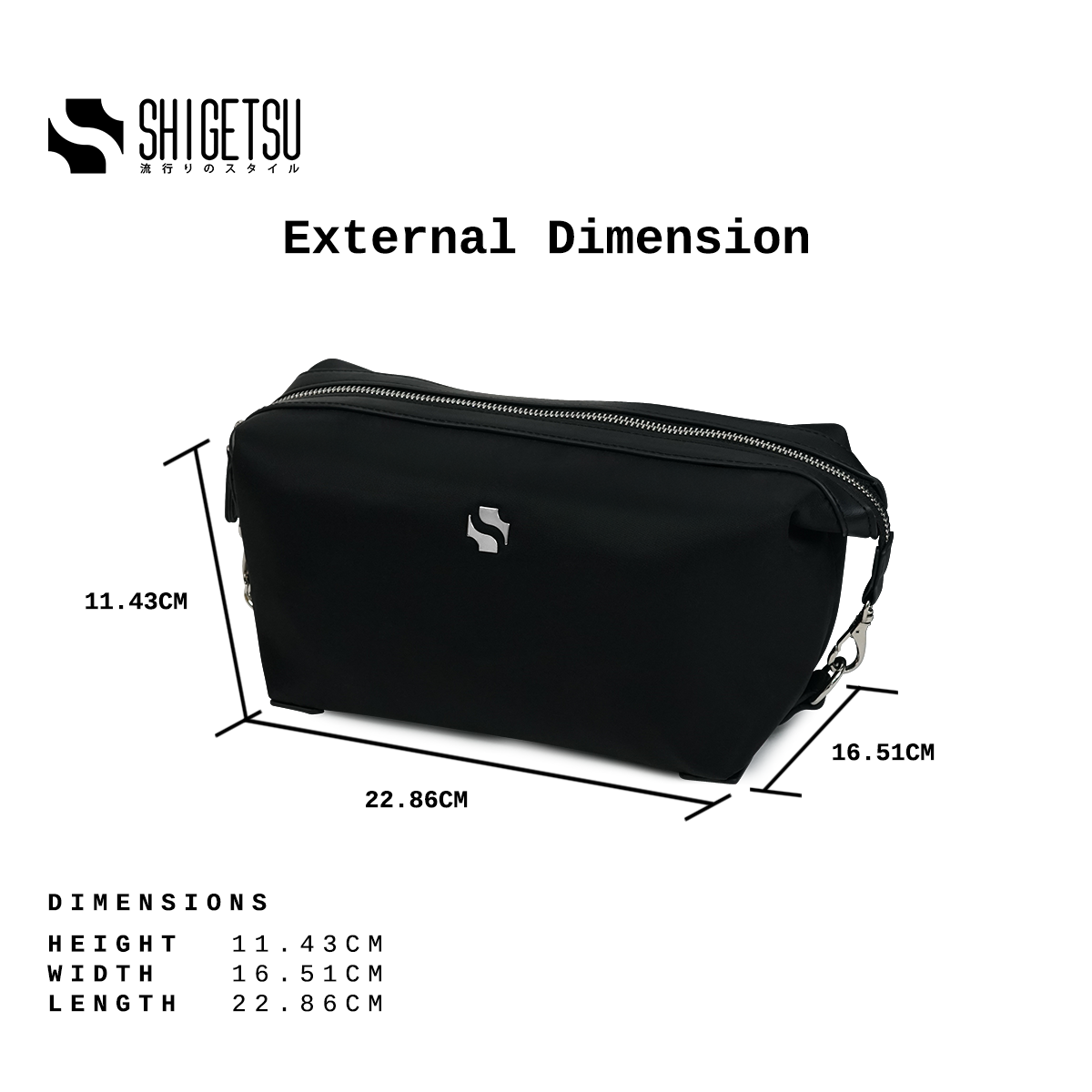 Shigetsu GOSEN Nyluxe Organizer Travel Pouch Bag