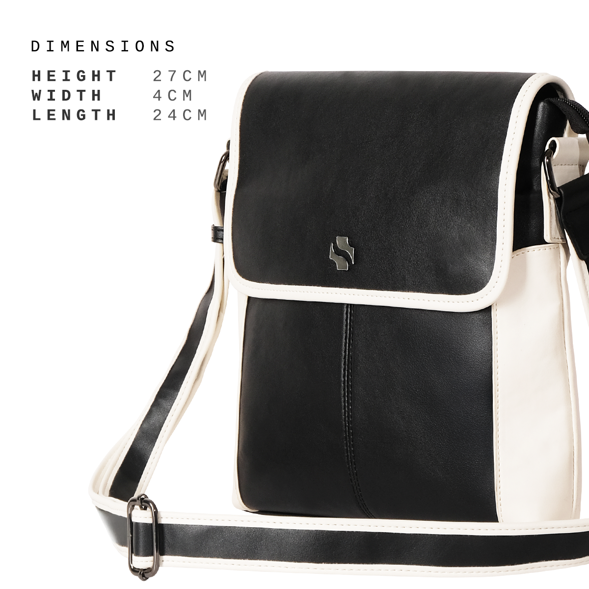 Shigetsu GERO Block leather men sling bag