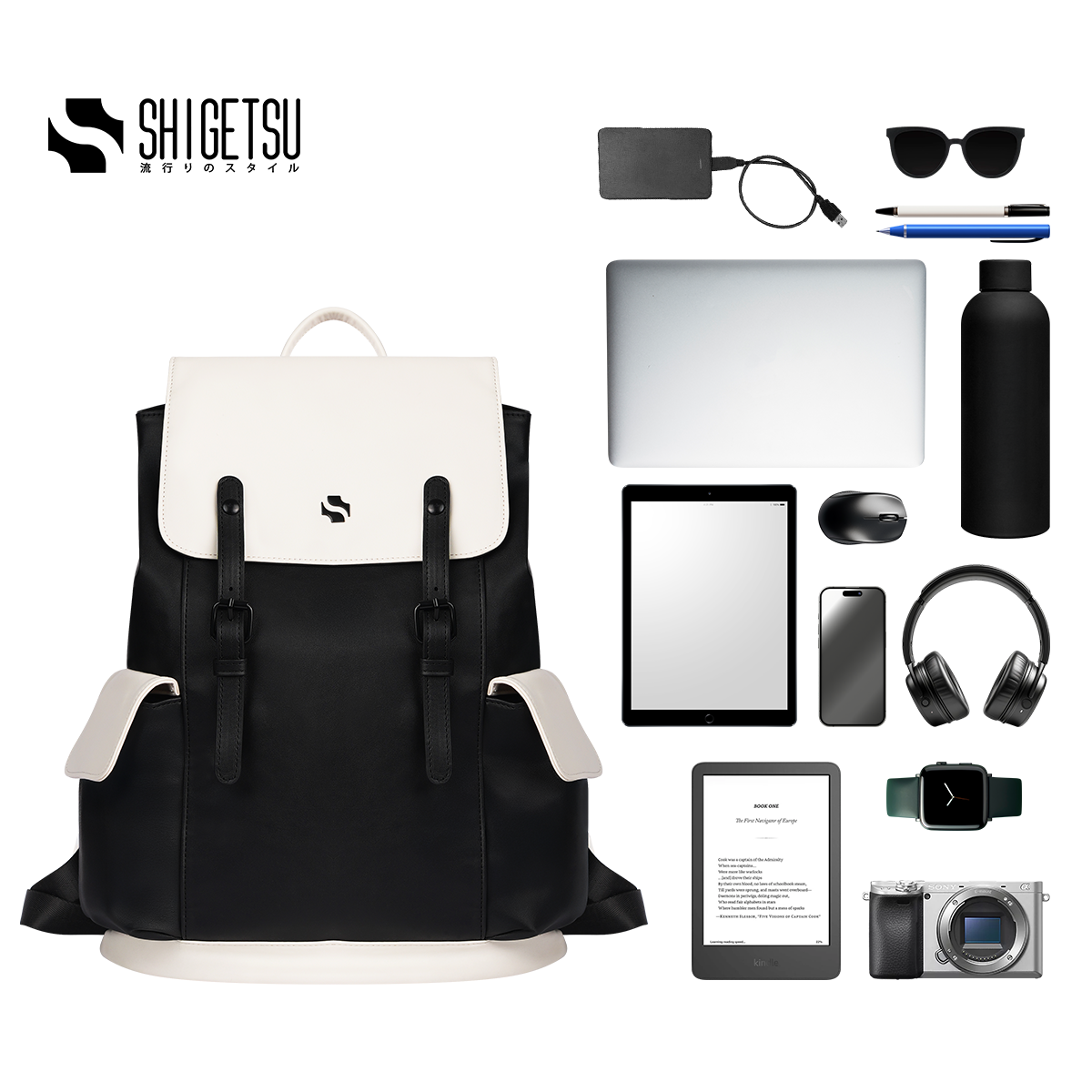 Shigetsu HIMEJI Block Backpack for Men