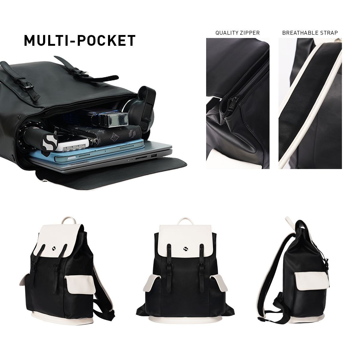 Shigetsu HIMEJI Block Backpack for Men