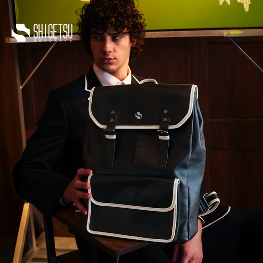 Shigetsu HOKKAIDO Block white Backpack for Men