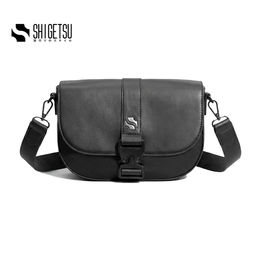 Shigetsu MIYAZU Leather Sling Bag  for Men