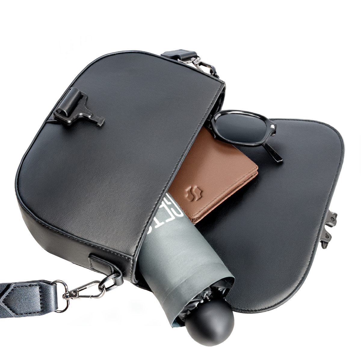 Shigetsu MIYAZU Leather Sling Bag  for Men