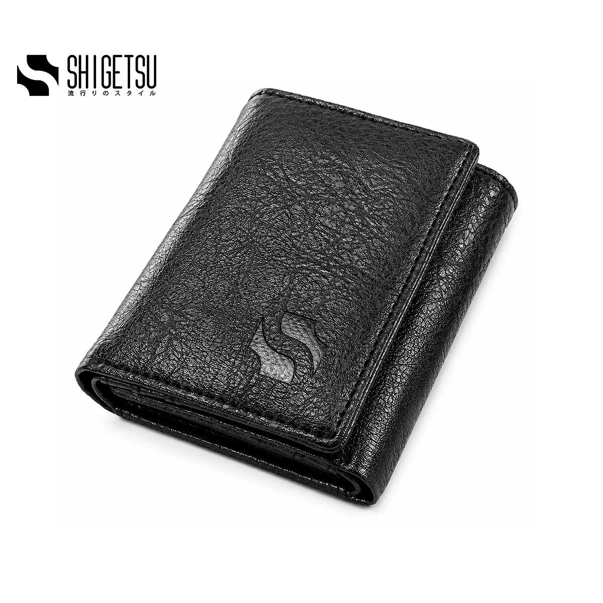 Shigetsu INAGI Leather Trifold Slim Wallet for Men