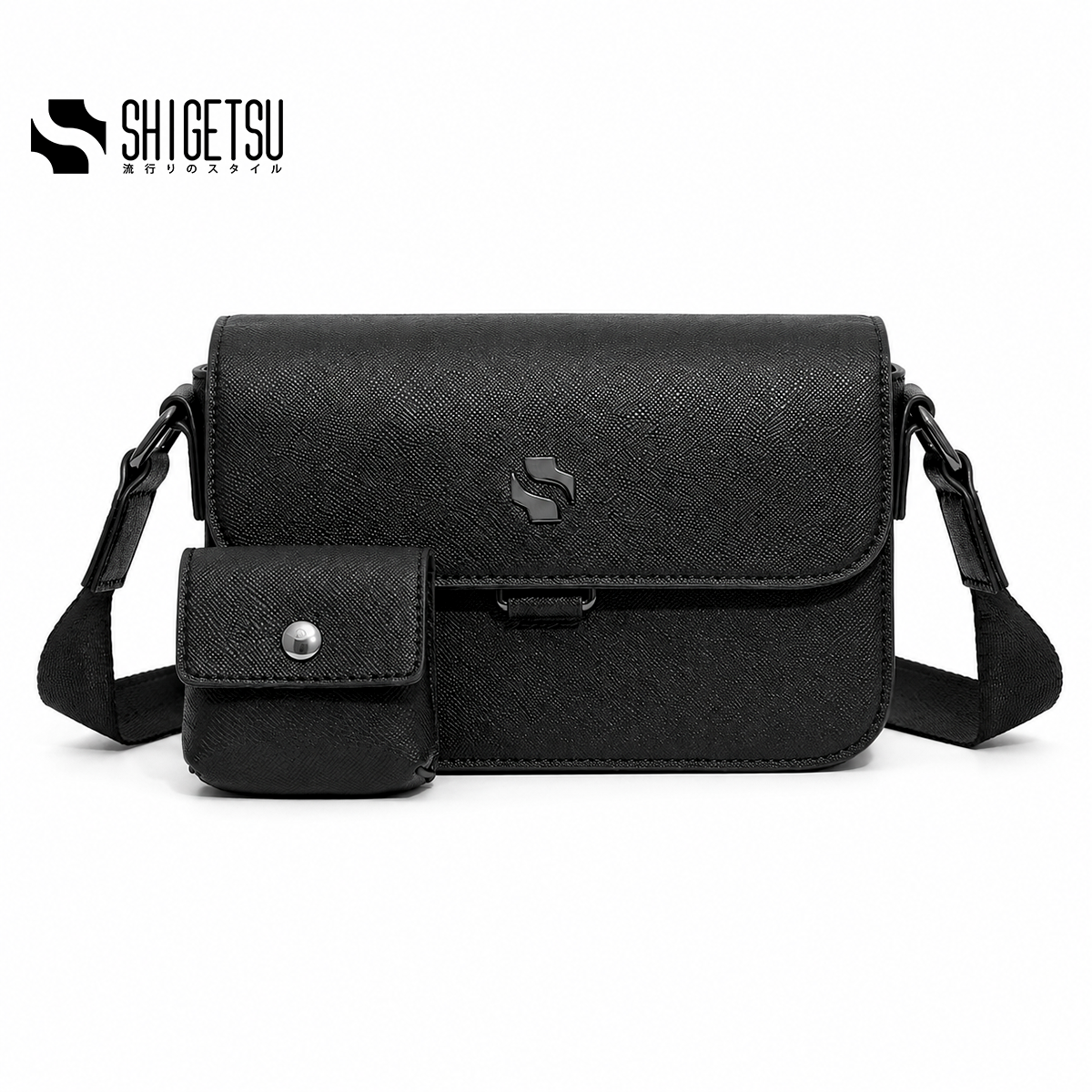 Shigetsu KADO Leather Sling Bag for Men