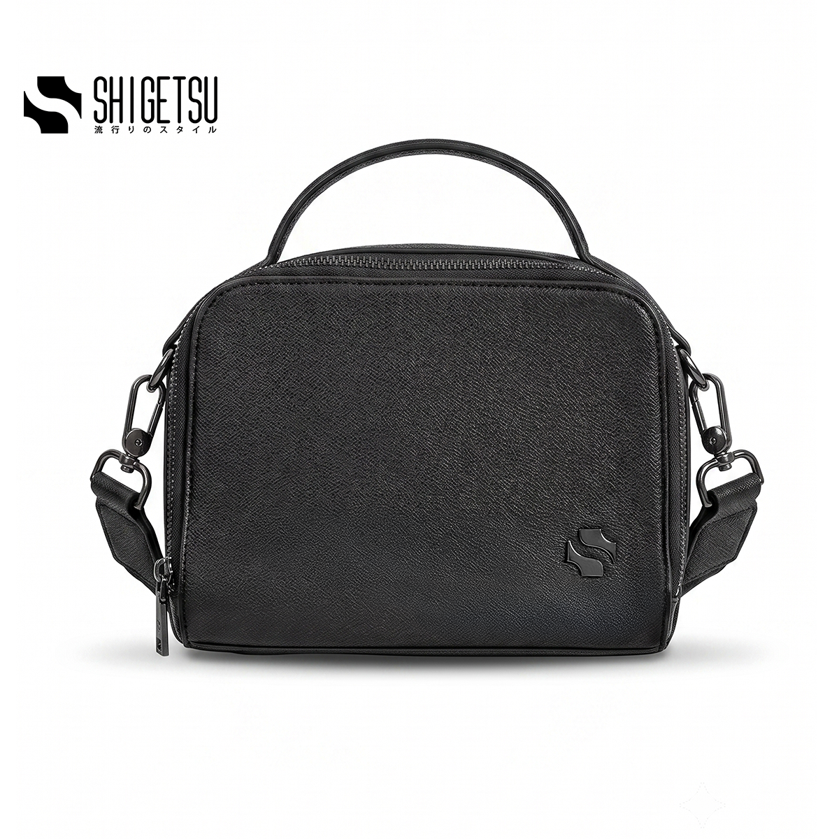 Shigetsu KARUIZAWA Leather Sling Bag for Men