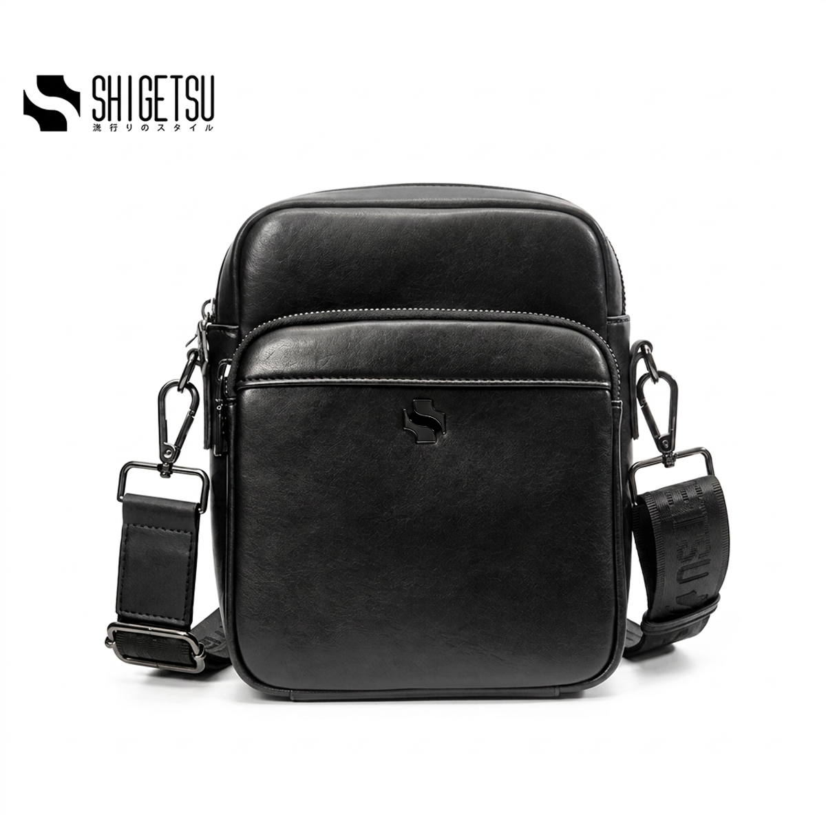 Shigetsu KOMAKI Leather Sling Bag Crossbody Bag for Men