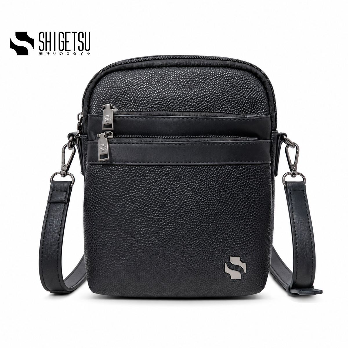 Shigetsu NAGI Leather Sling Bag for Men