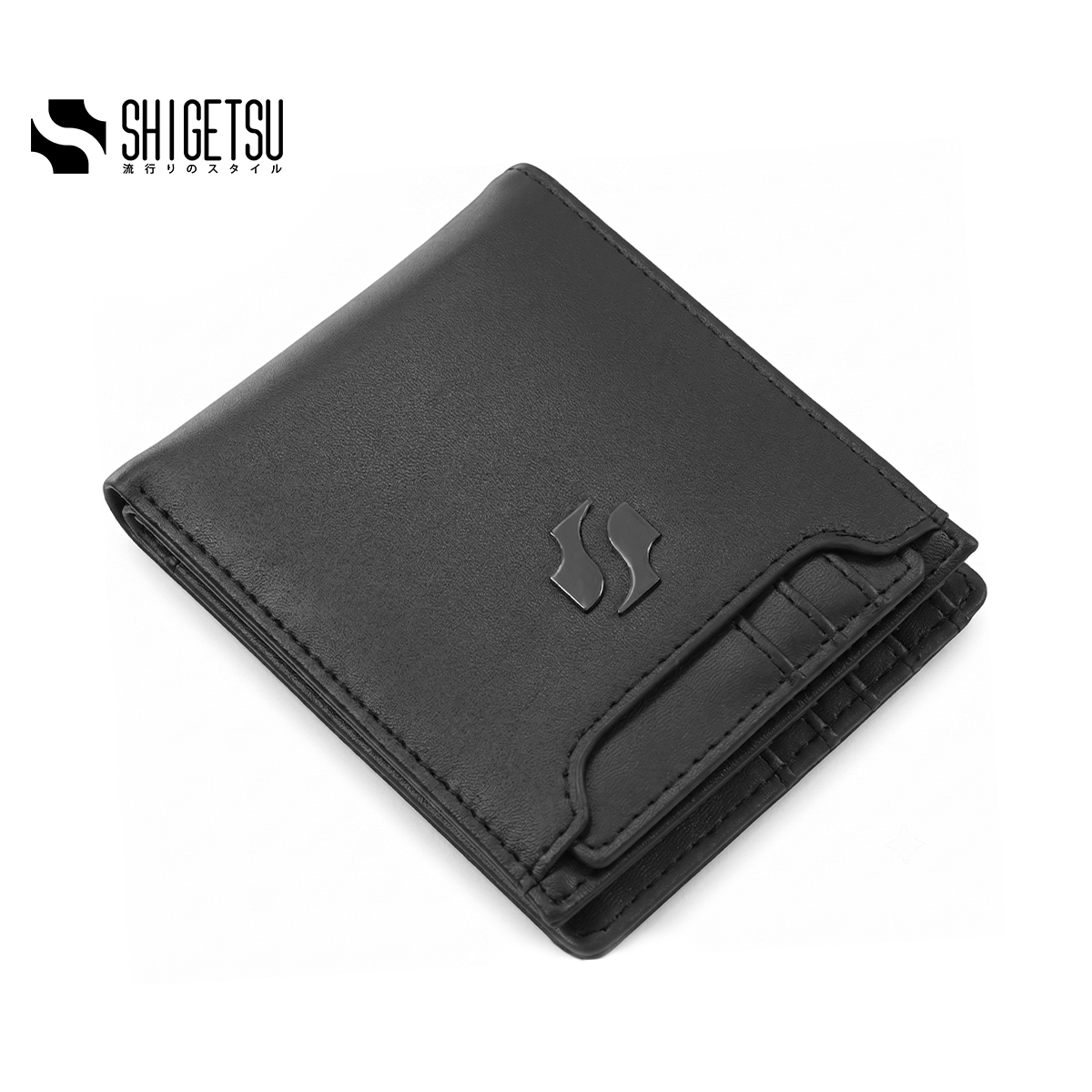 Shigetsu UMEDA Leather Bifold Wallet for Men