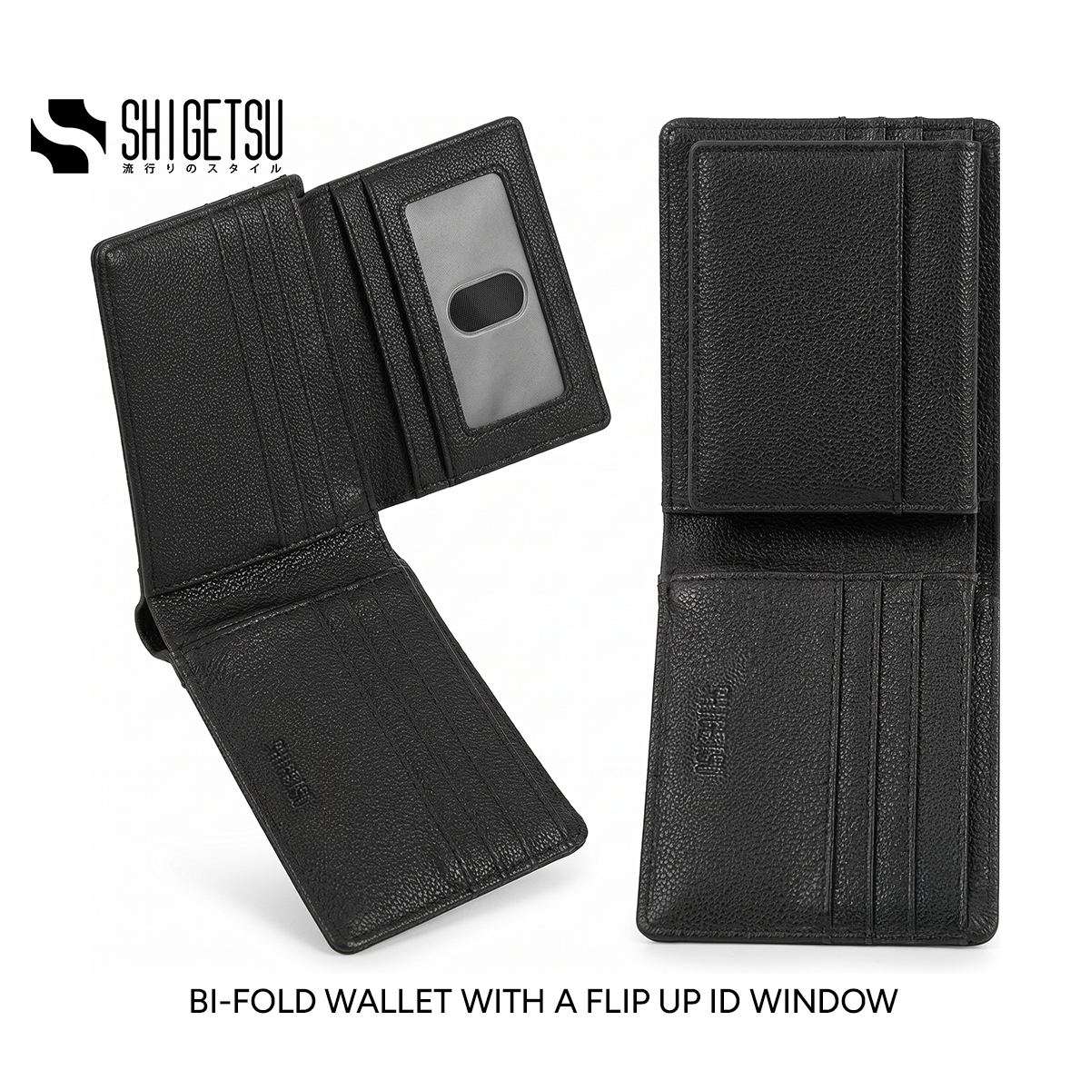 Shigetsu ATAMI Leather Bifold Wallet for Men