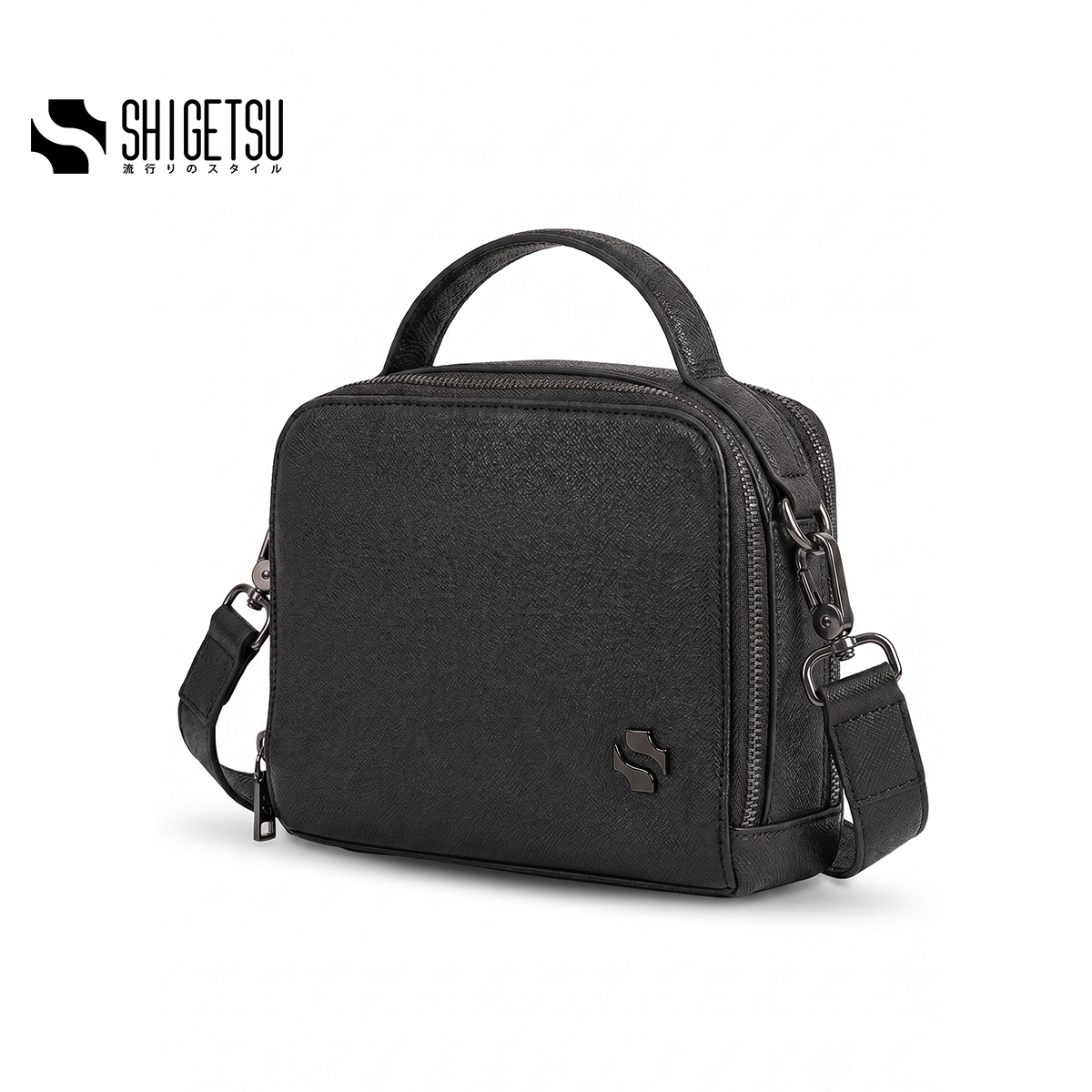 Shigetsu KARUIZAWA Leather Sling Bag for Men