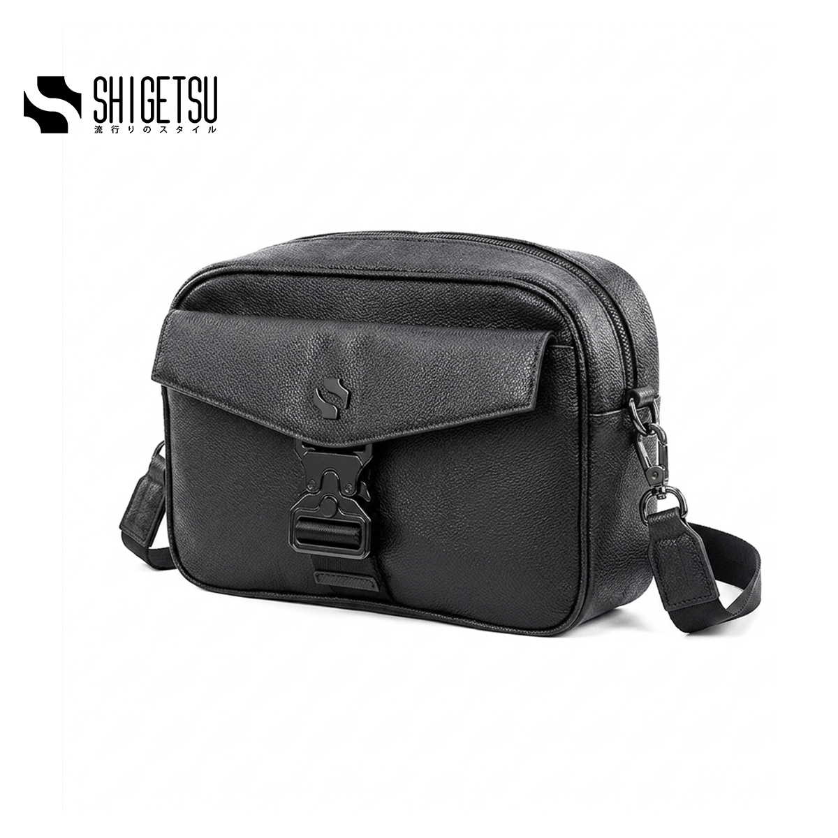 Shigetsu NAGASAKI Leather Sling Bag for Men