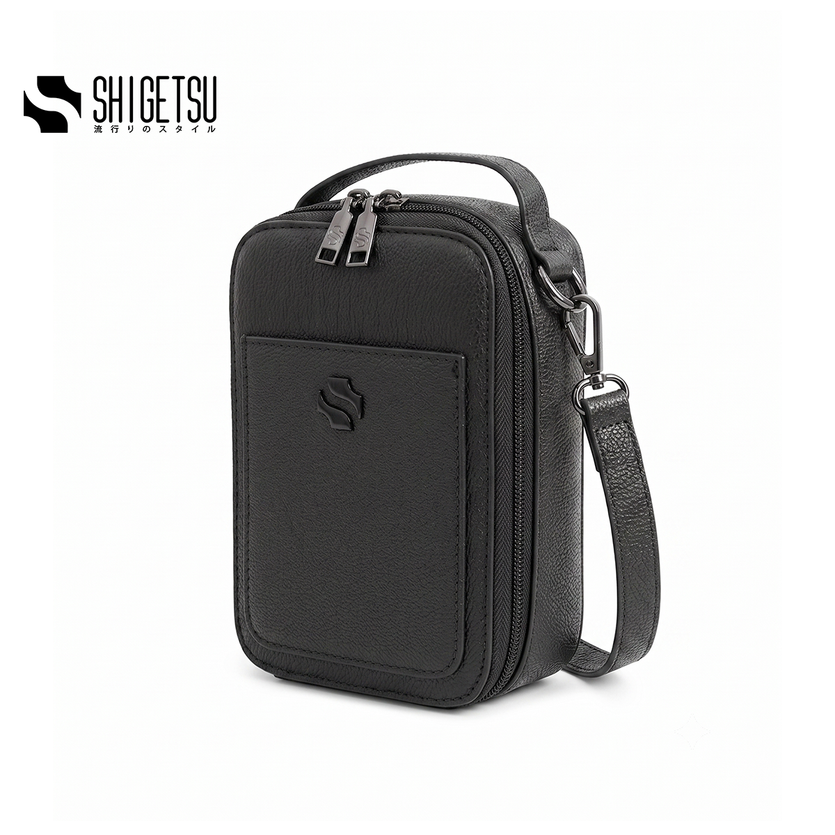 Shigetsu OBIHIRO Leather Sling Bag for Men