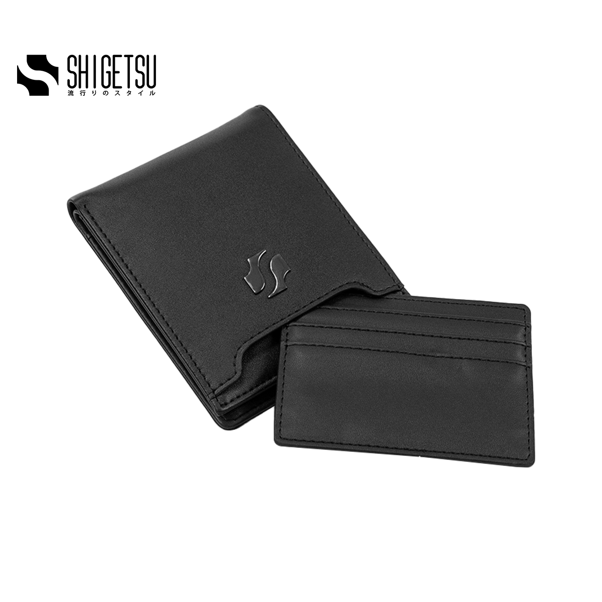 Shigetsu UMEDA Leather Bifold Wallet for Men